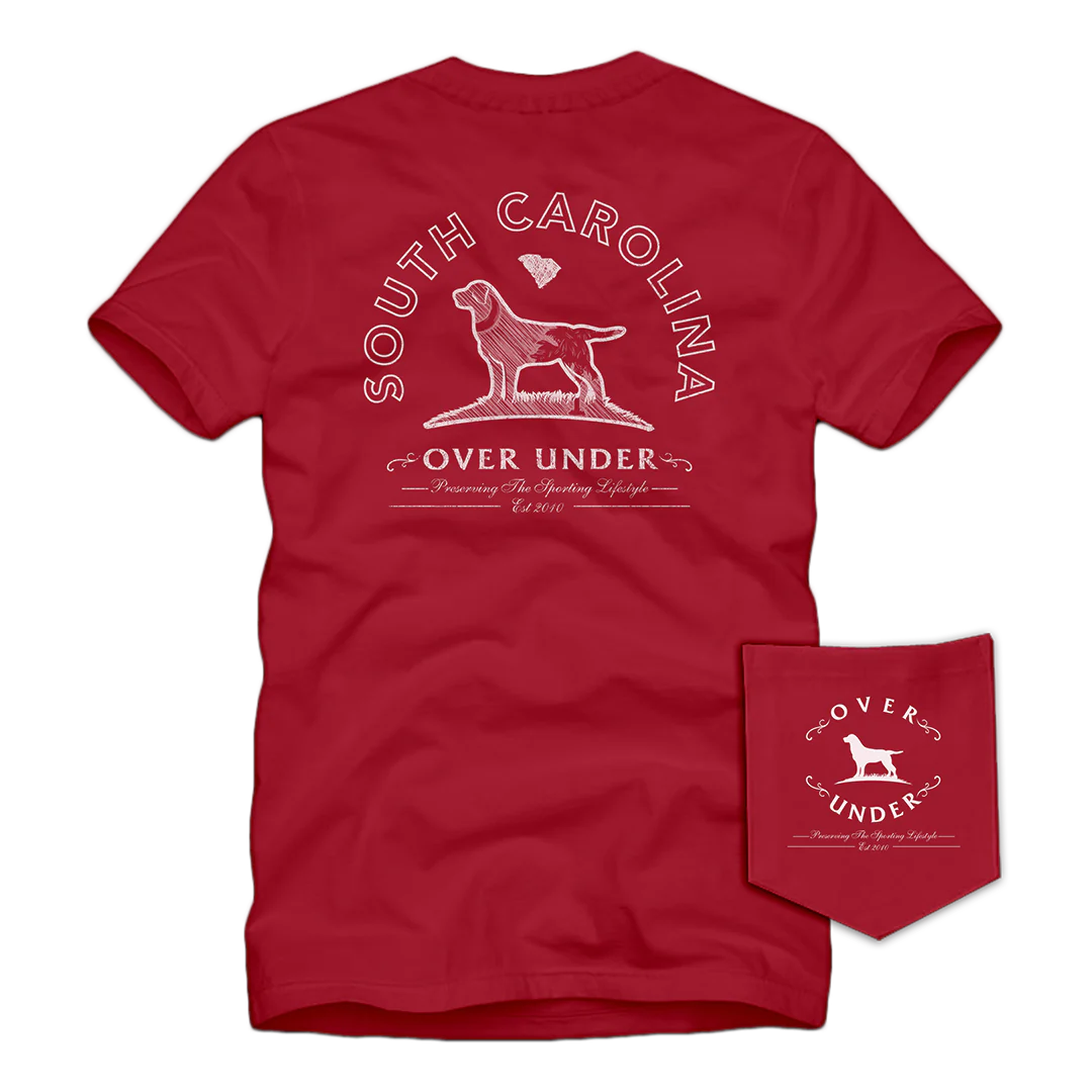 Over Under SS South Carolina State Heritage T Shirt- Lighthouse