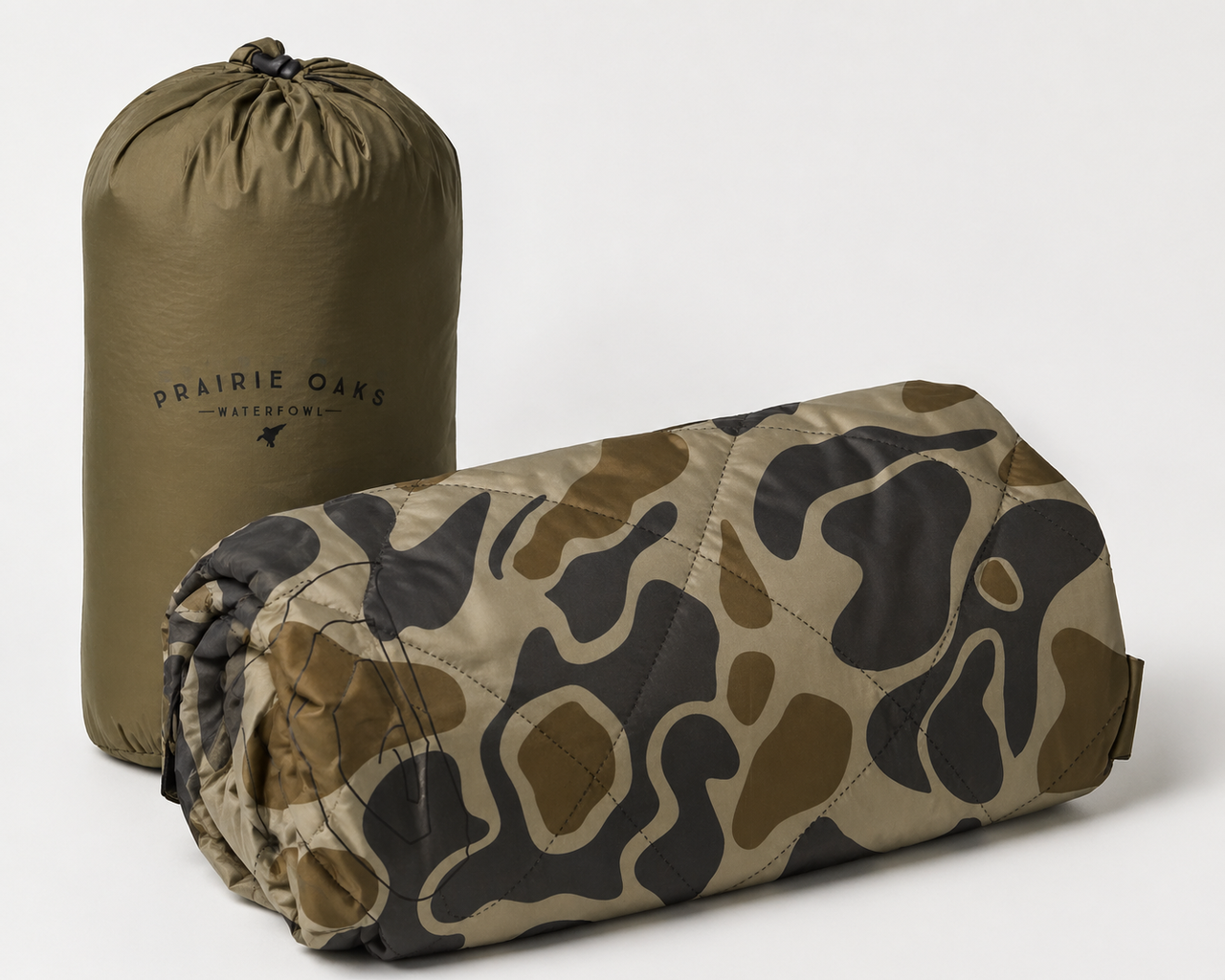 Prairie Oaks Waterfowl Quilted Blanket - Traditions Camo