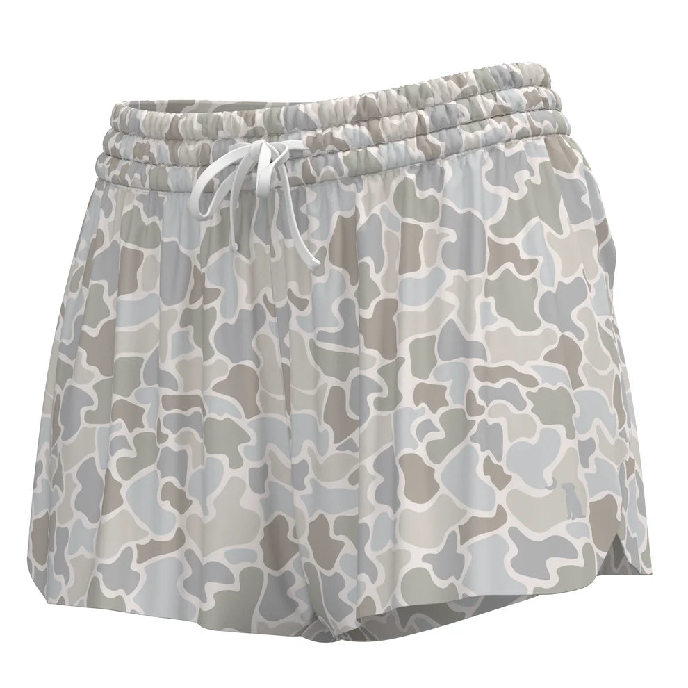 Local Girl Youth Petal Shorts - Forest Camo Saltwater