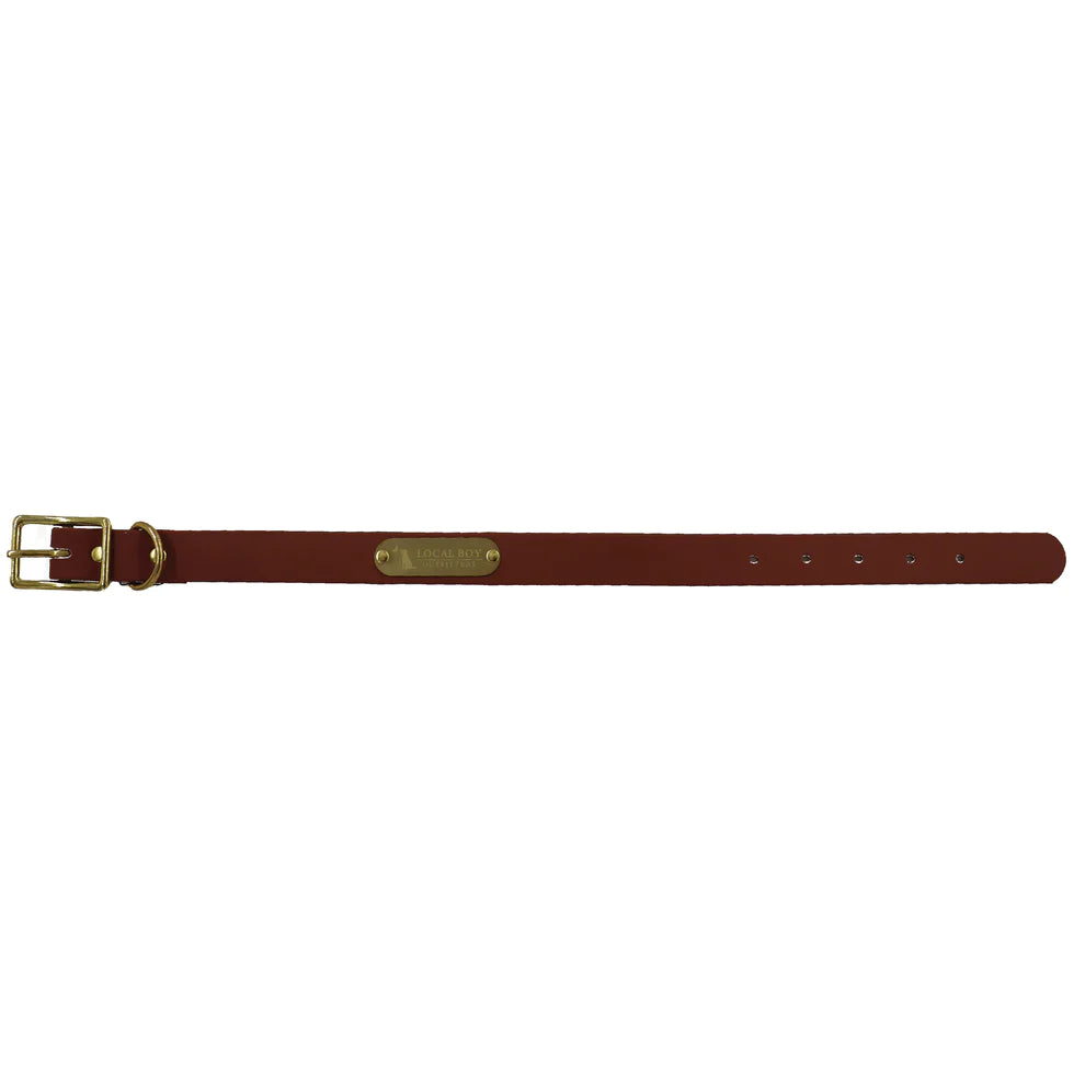 Local Boy Biothane Dog Collar - Brown