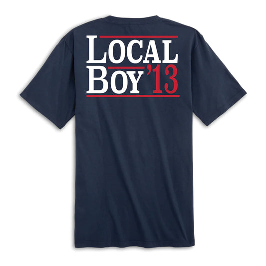 Local Boy Vote '13 T-Shirt - China Blue