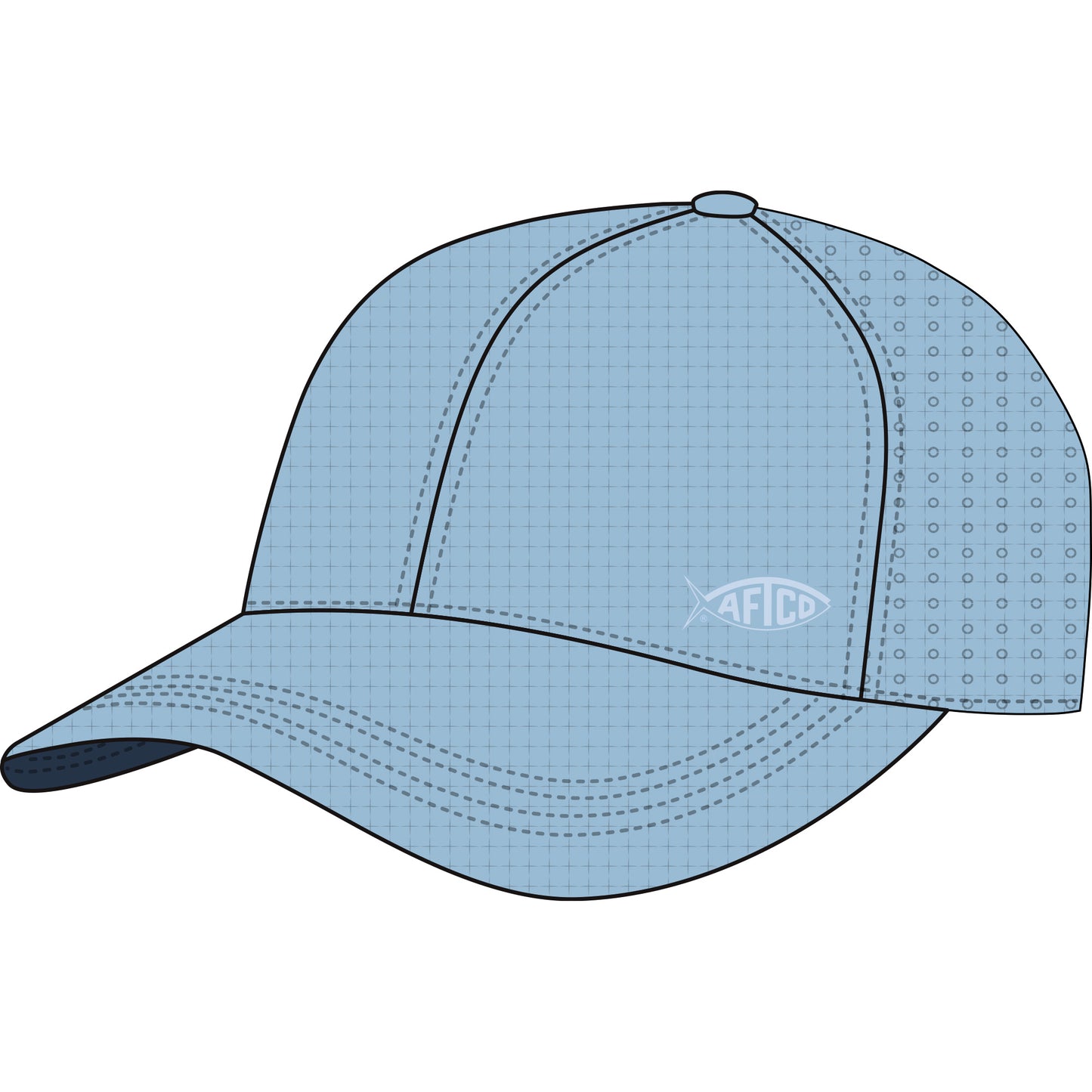 Aftco Women's Logo Tech Hat - Light Blue