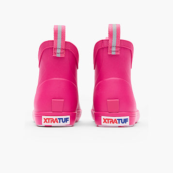 Youth Xtratuf Ankle Deck Boots - Neon Pink