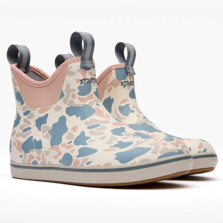 Women's Xtratuf Ankle Deck Boots - Ivory Duck Camo