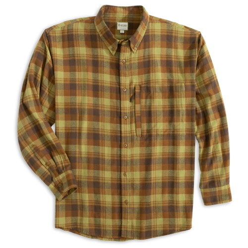 Heybo Stonecamp Brushed Flannel- Brown/Khaki