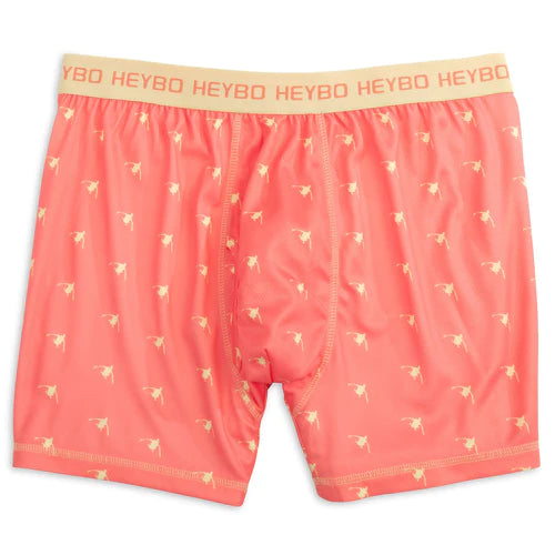 Heybo Ducks Boxer Briefs- Coral