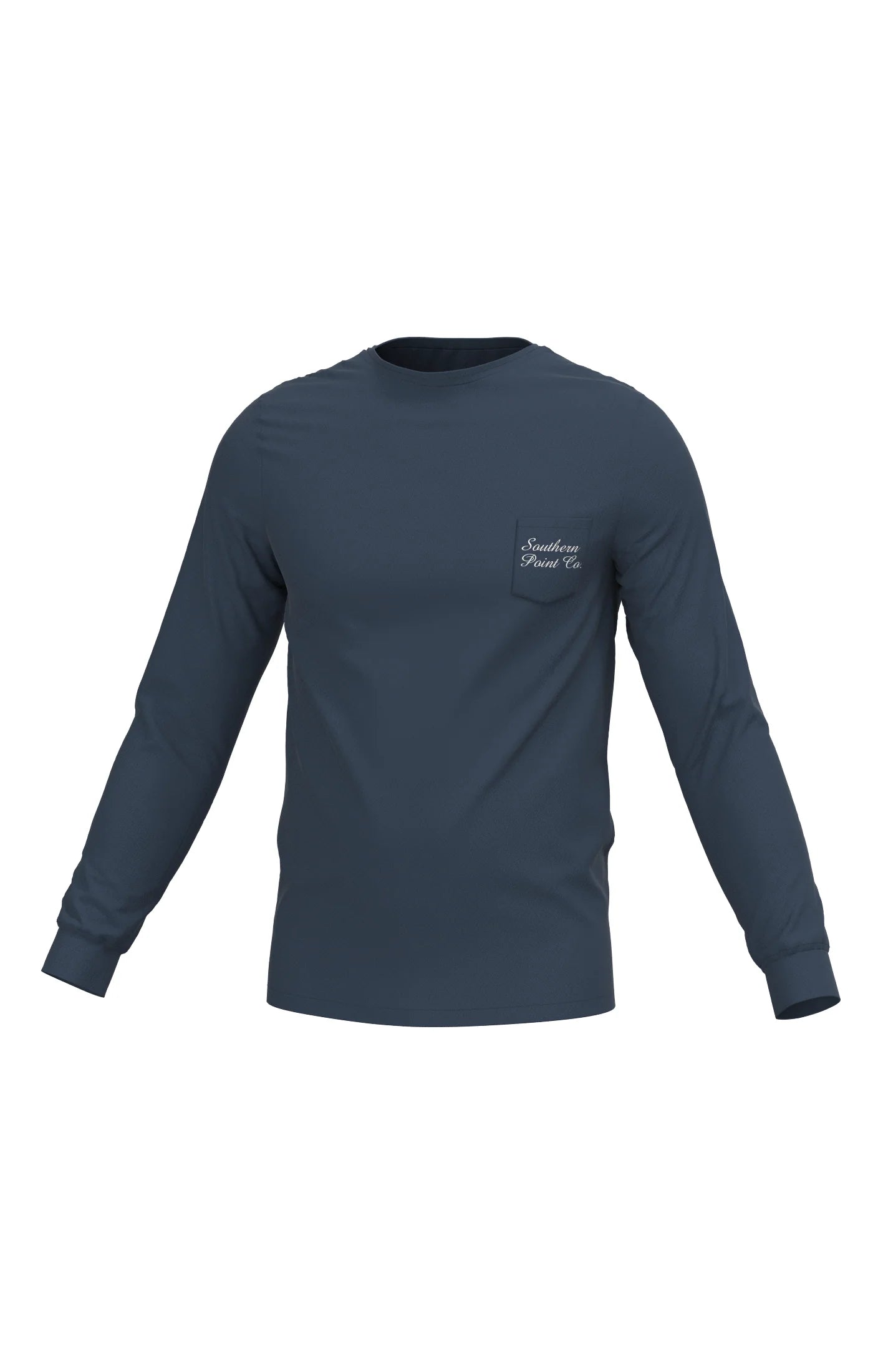 Southern Point Covey Rise L/S Pocket Tee -Midnight Navy