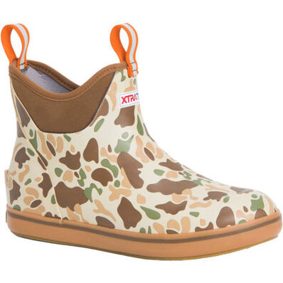 Xtratuf Ankle Deck Boot- Duck Camo/Tan