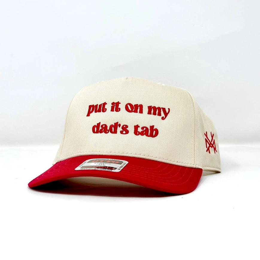 MHC " Put It On My Dad's Tab" Hat - Red/Neutral Otto