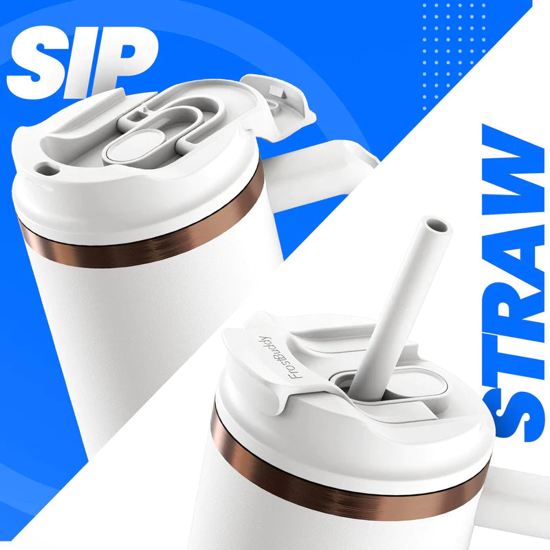 FB Thicc Buddy 40oz Tumbler  - Copper Leopard