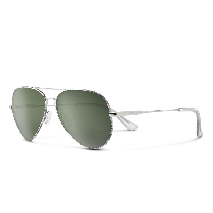 Sunclouds Hard Deck Sunglasses - Floral/Polar Gray Green