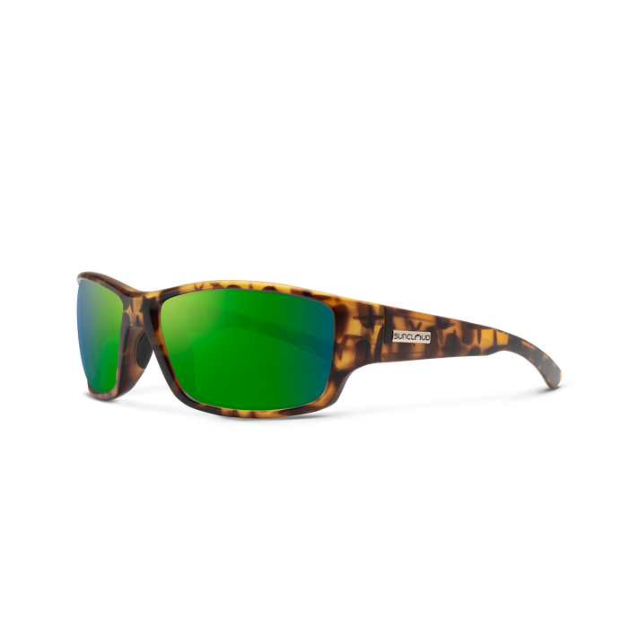 Sunclouds Hull Sunglasses - Matte Tortoise /Polar Green Mirror