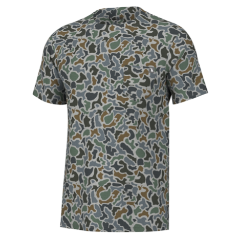 Local Boy S/S Heather-Blend Crew - Localflage Bluff