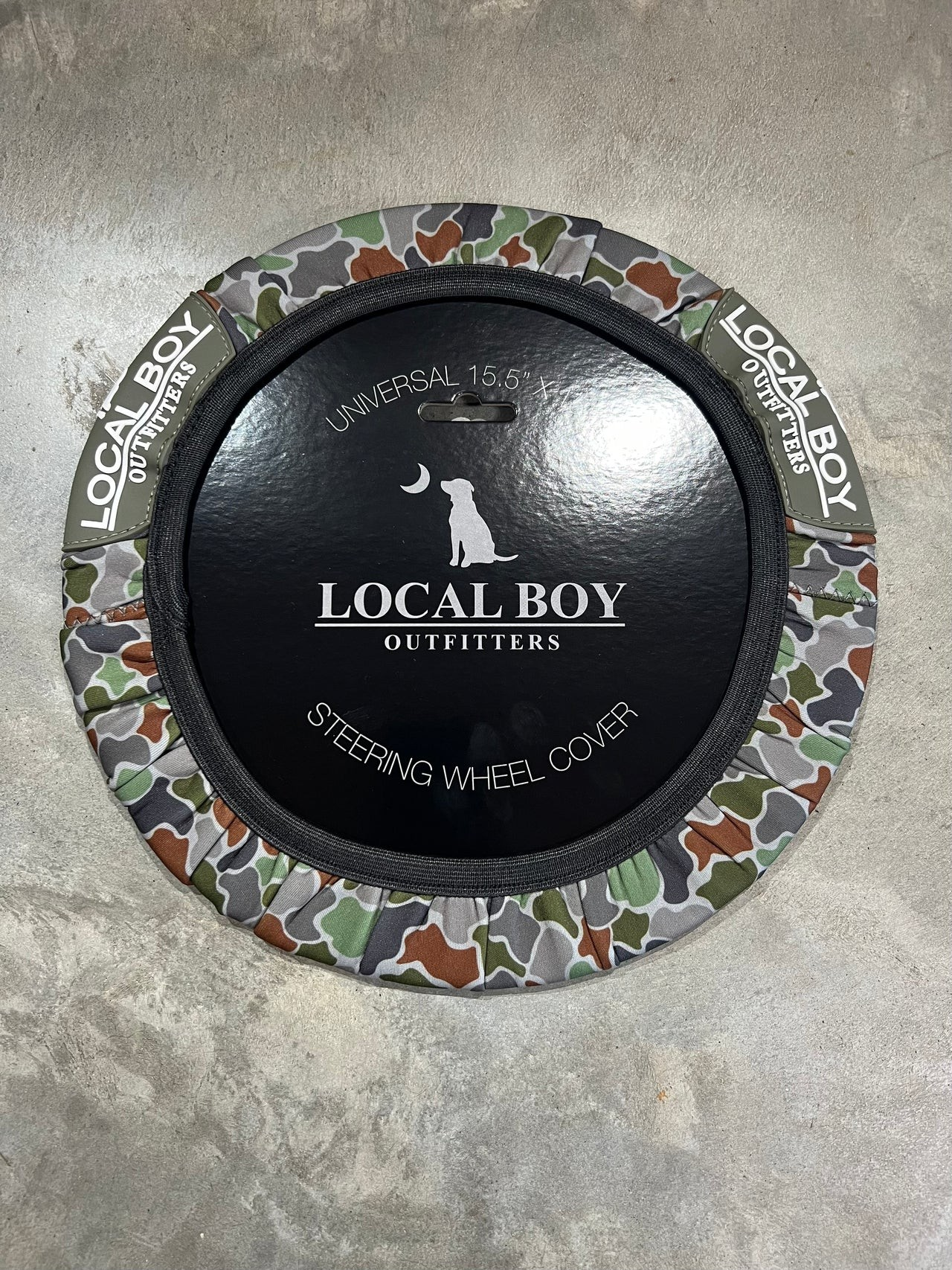 Local Boy Forest Camo Steering Wheel Cover