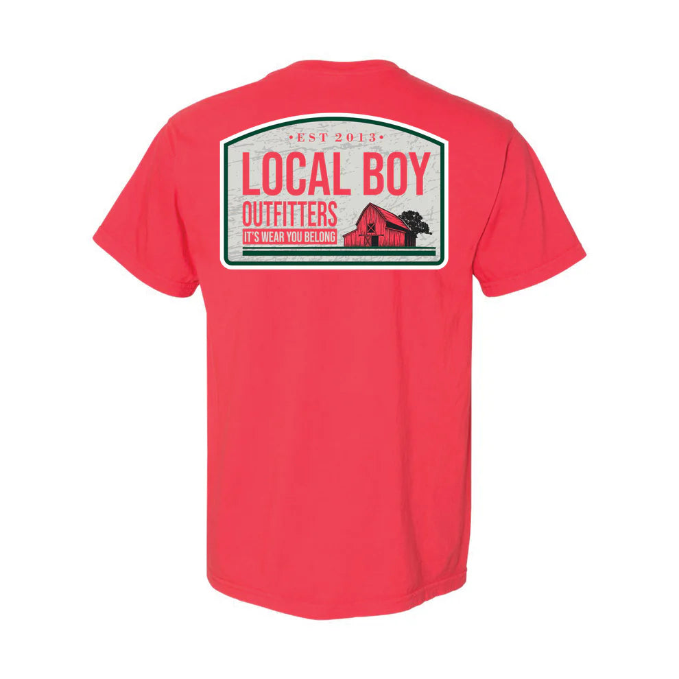Local Boy Local Farm T-Shirt - Paprika