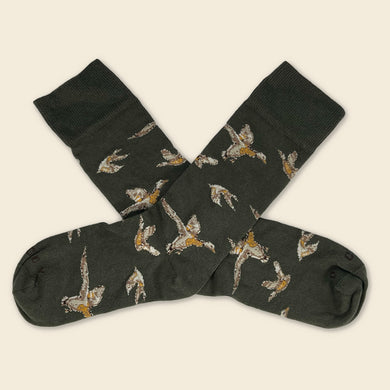 Dixie Decoys Flying Mallard Cotton Dress Socks