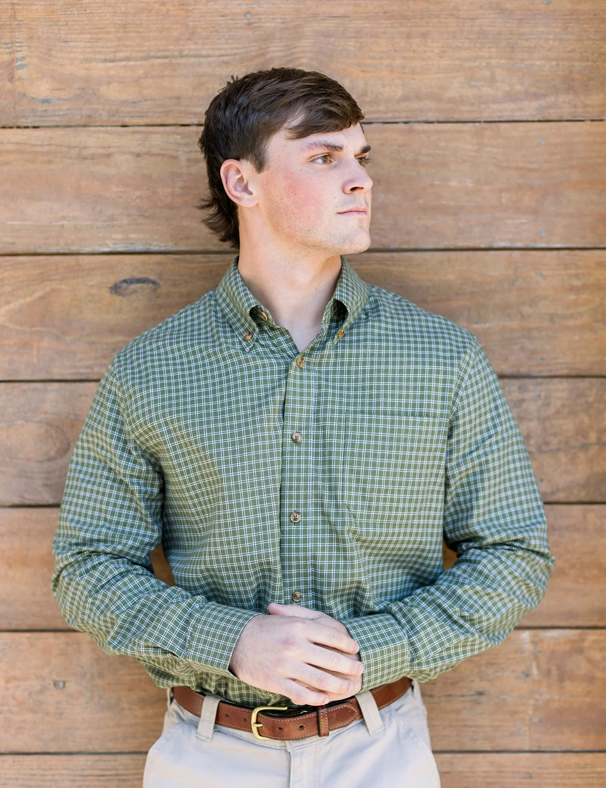 Properly Tied Woodland Sportshirt Cypress Needle