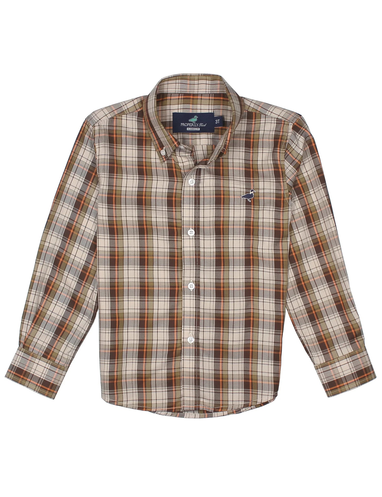 Properly Tied Boys Seasonal Sportshirt Campfire