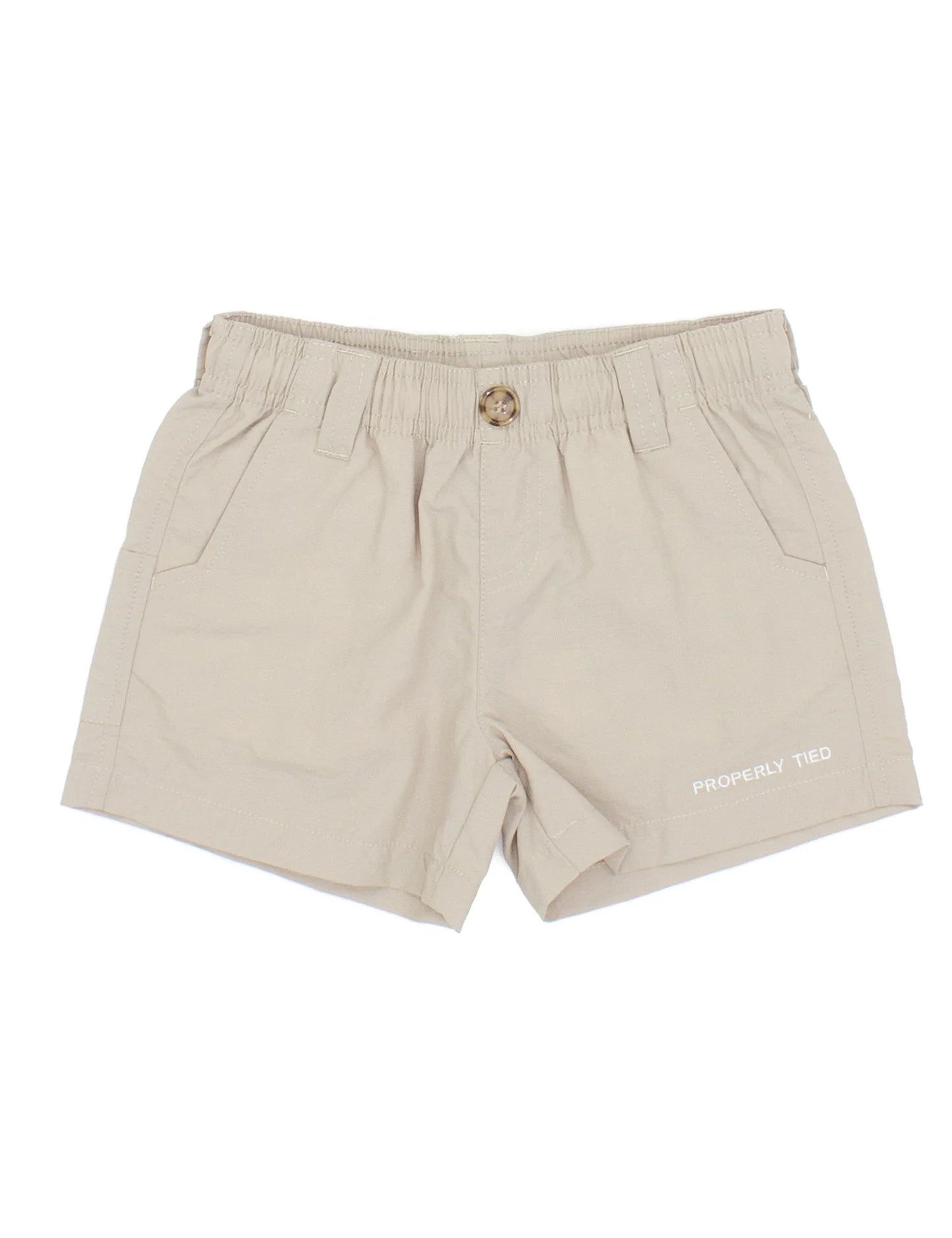 Properly Tied Boys Mallard Shorts - Khaki