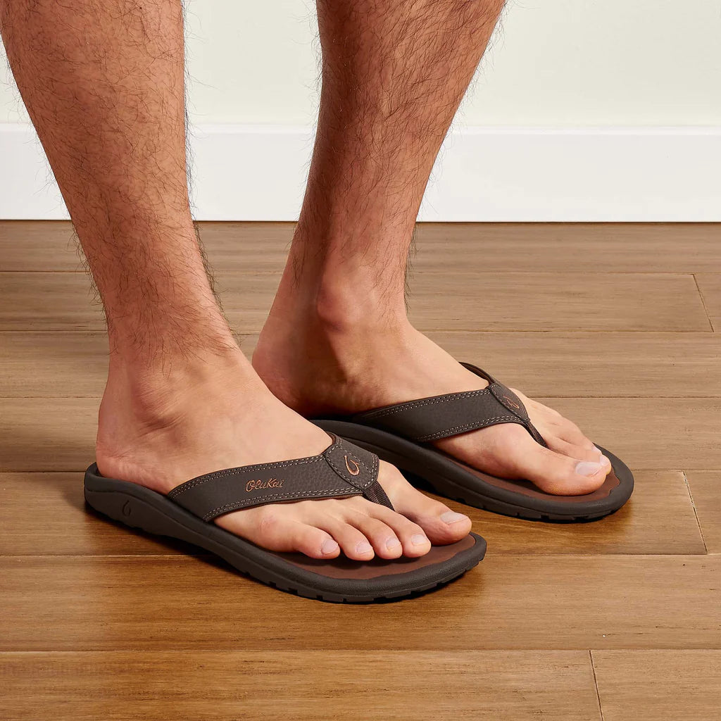 Olukai Men's 'Ohana- Dark Java/Ray