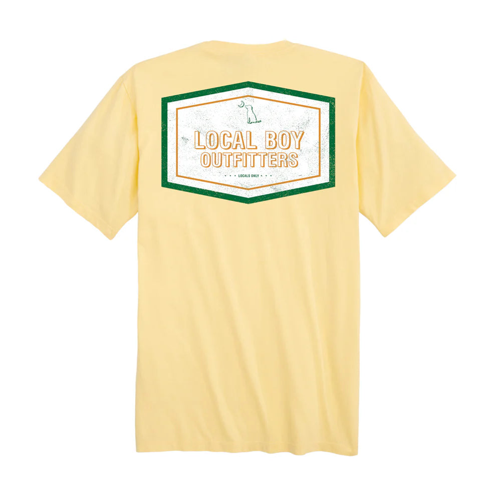 Local Boy Pimento Label T-Shirt - Banana