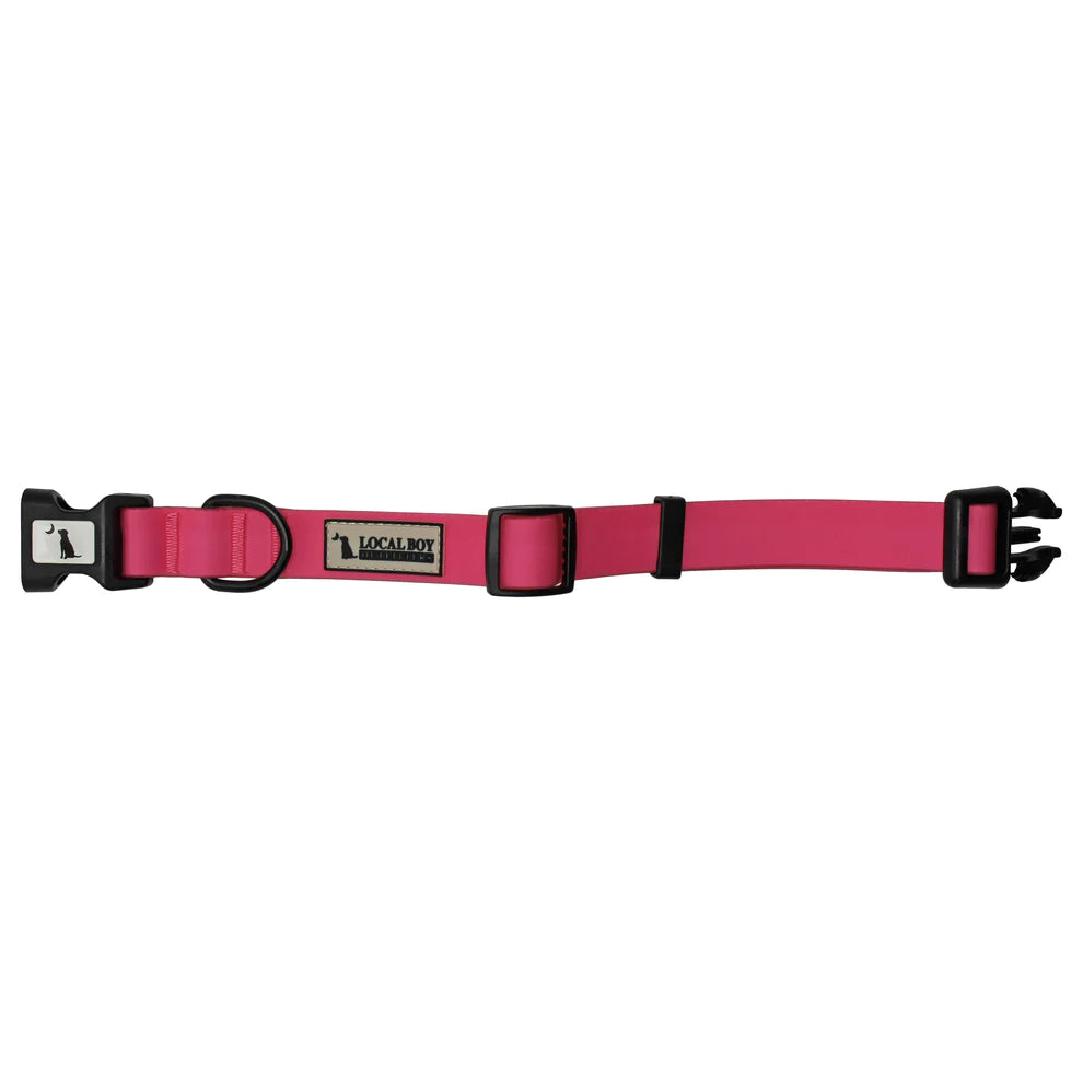 Local Boy Dog Collar - Hot Pink