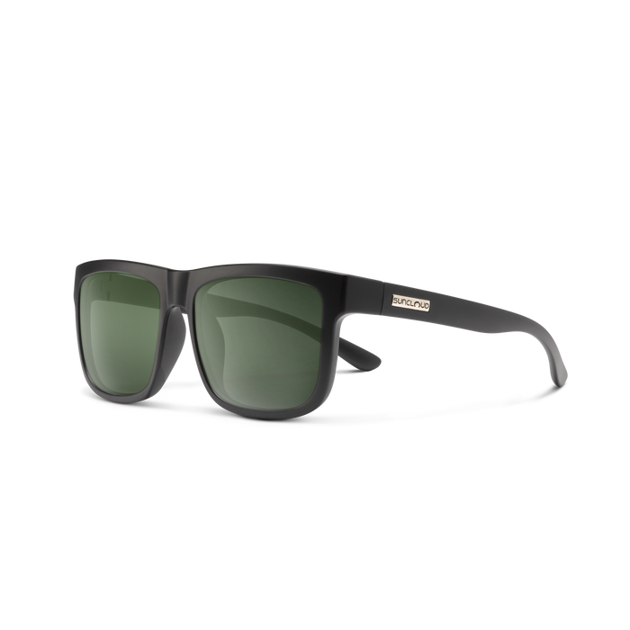 Suncloud Sunglasses Matte Black + Polarized Gray Green Lens