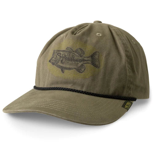 Heybo 5 Panel Largemouth Rope Hat - Olive
