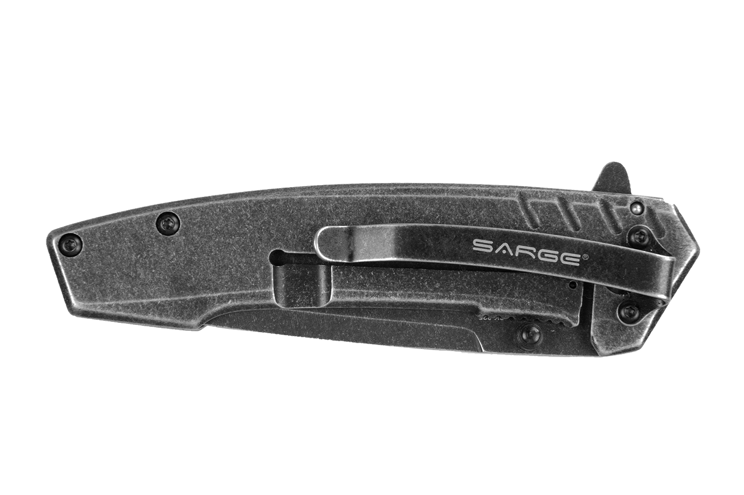 Sarge Stonewash Frame Lock Folder - Stone