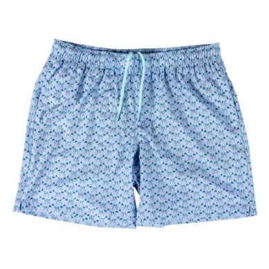 Southern Point Greyton Patterned Swim Trunks - Light Blue