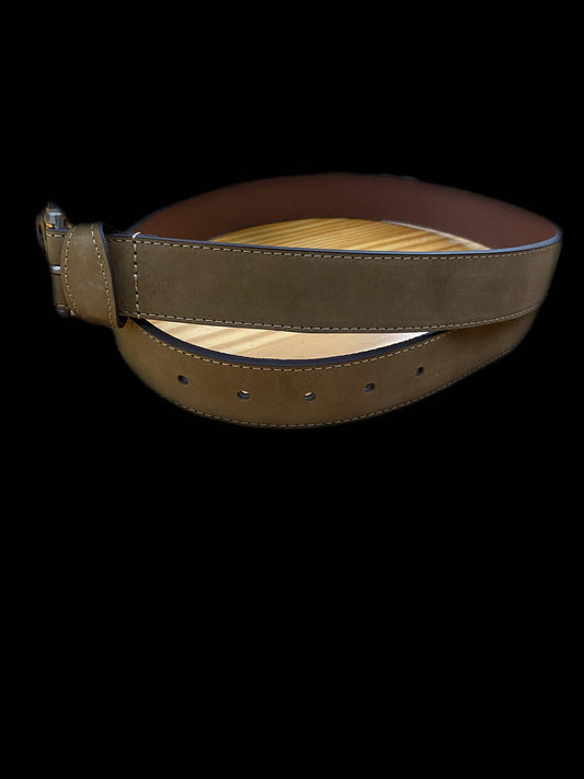ZepPro Stitch Leather Belt -Light Brown
