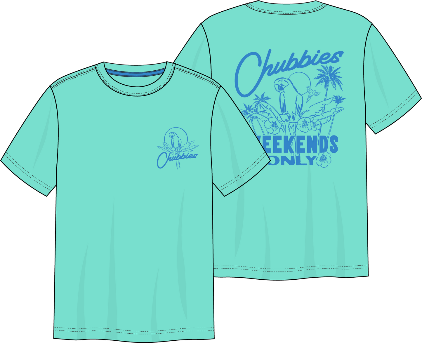 Chubbies The Weekends Only Graphic Tee