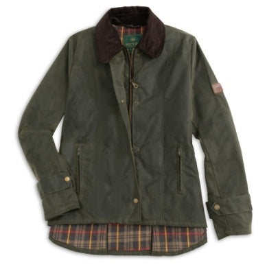Heybo The Waxed Gadsden Ladies Coat - Olive