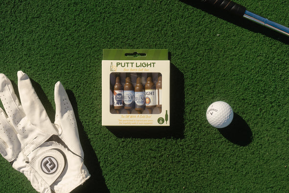 Putt Light Beer Bottle Golf Tees - Variety