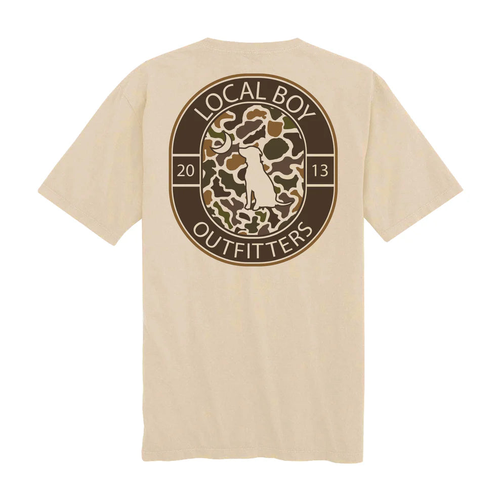Local Boy Youth Vintage Crest T-Shirt - Latte