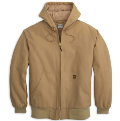 Heybo Youth Quilted Lined Hooded Duck Jacket- Sandstone