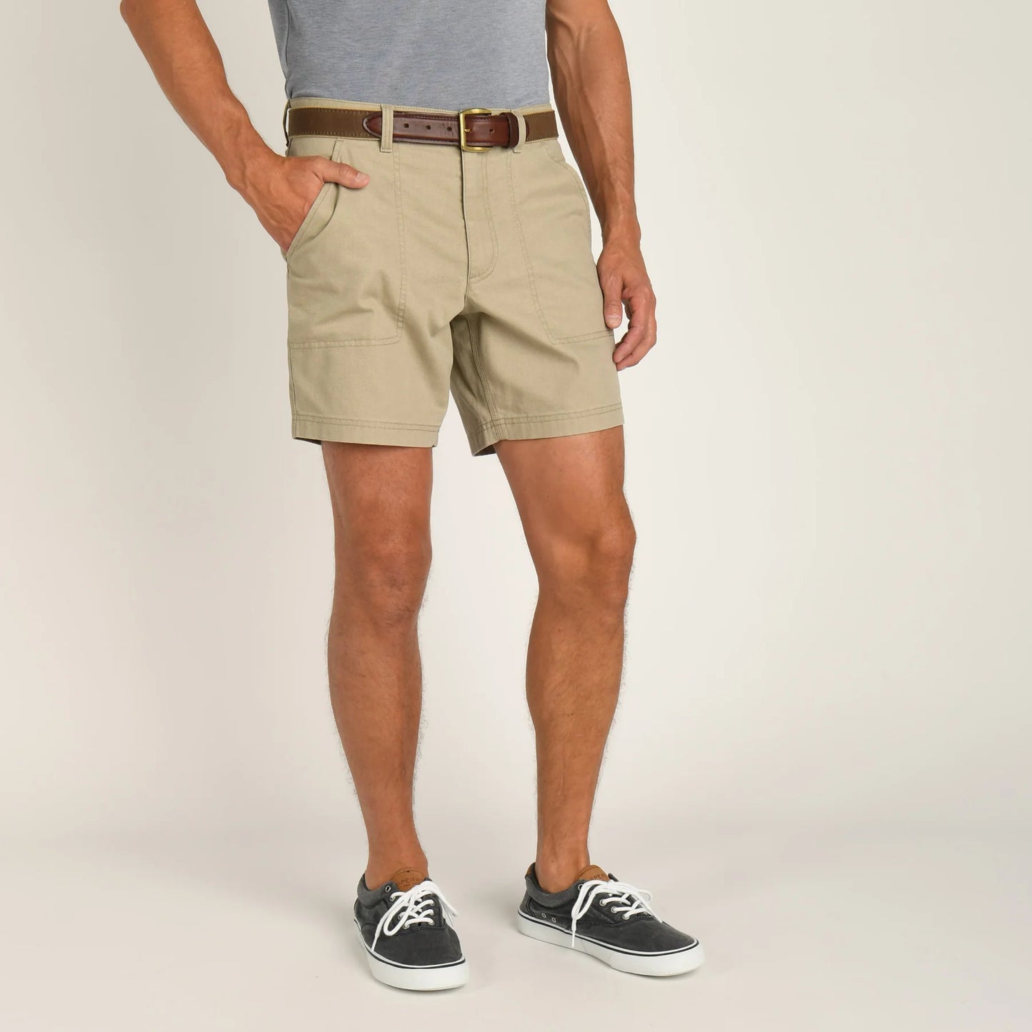 Duck Head 7in Field Canavas Camp Short Khaki