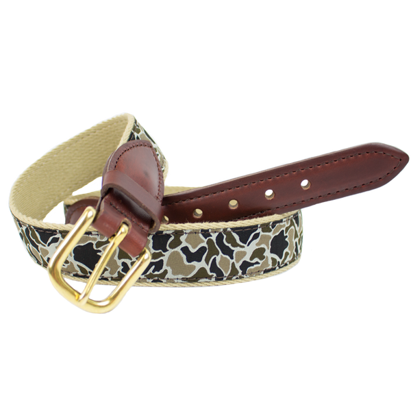 Over Under Duck Camo Ribbon Belt