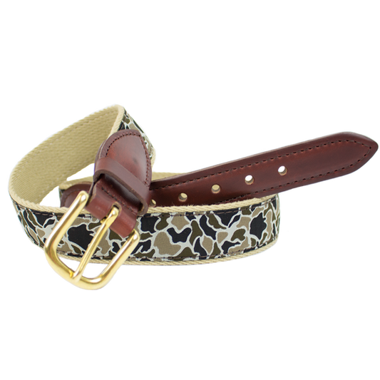 Over Under Duck Camo Ribbon Belt