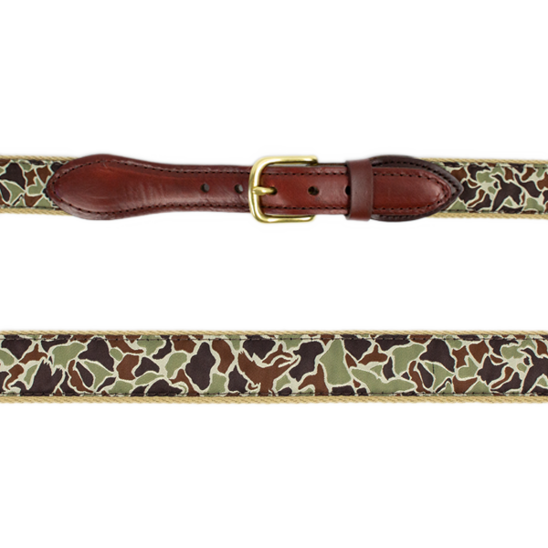 Over Under Duck Camo Ribbon Belt