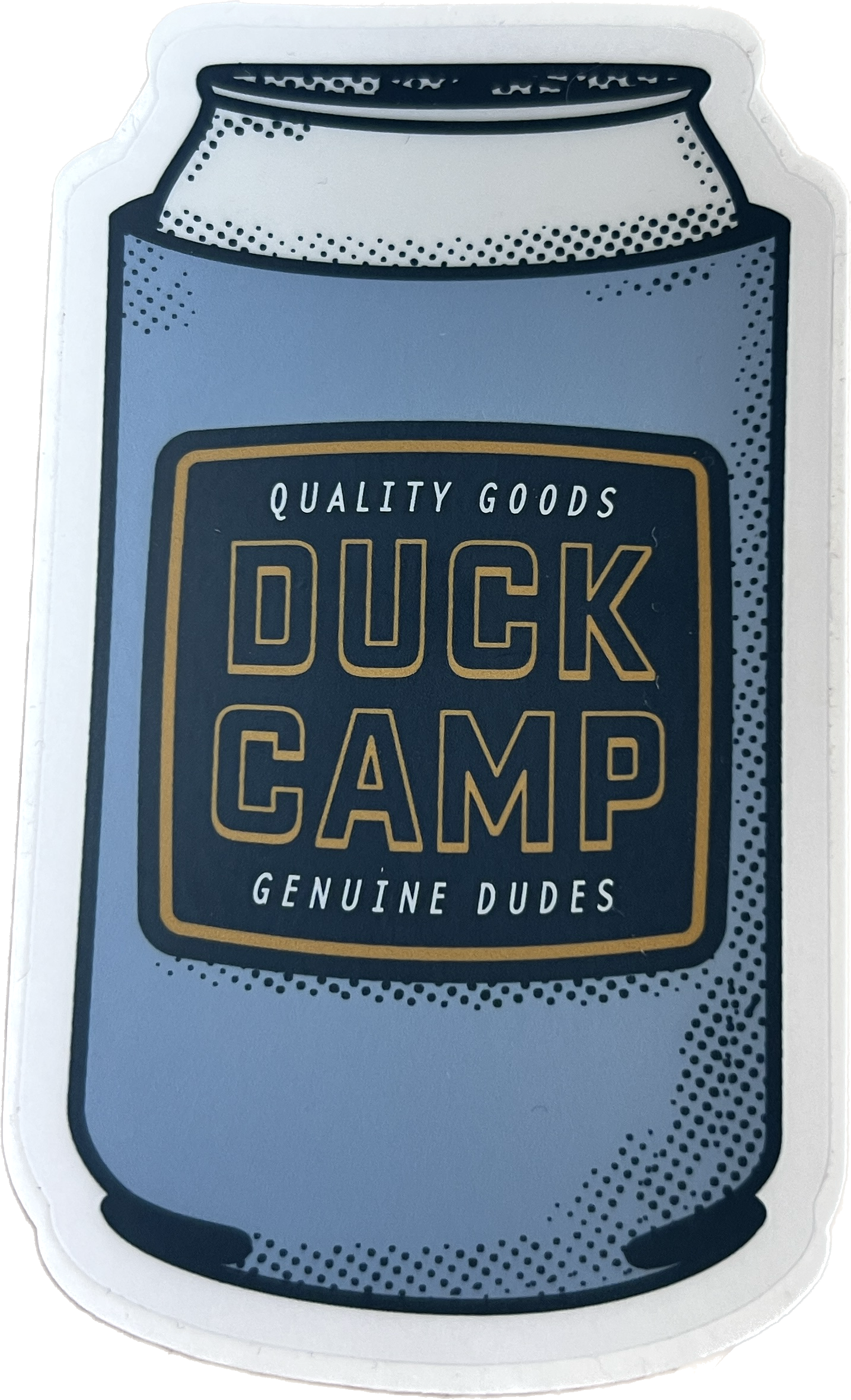 Duck Camp Can Sticker