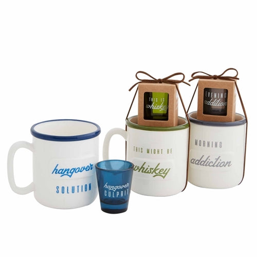 Mudpie Men's Mug and Shot Glass Set
