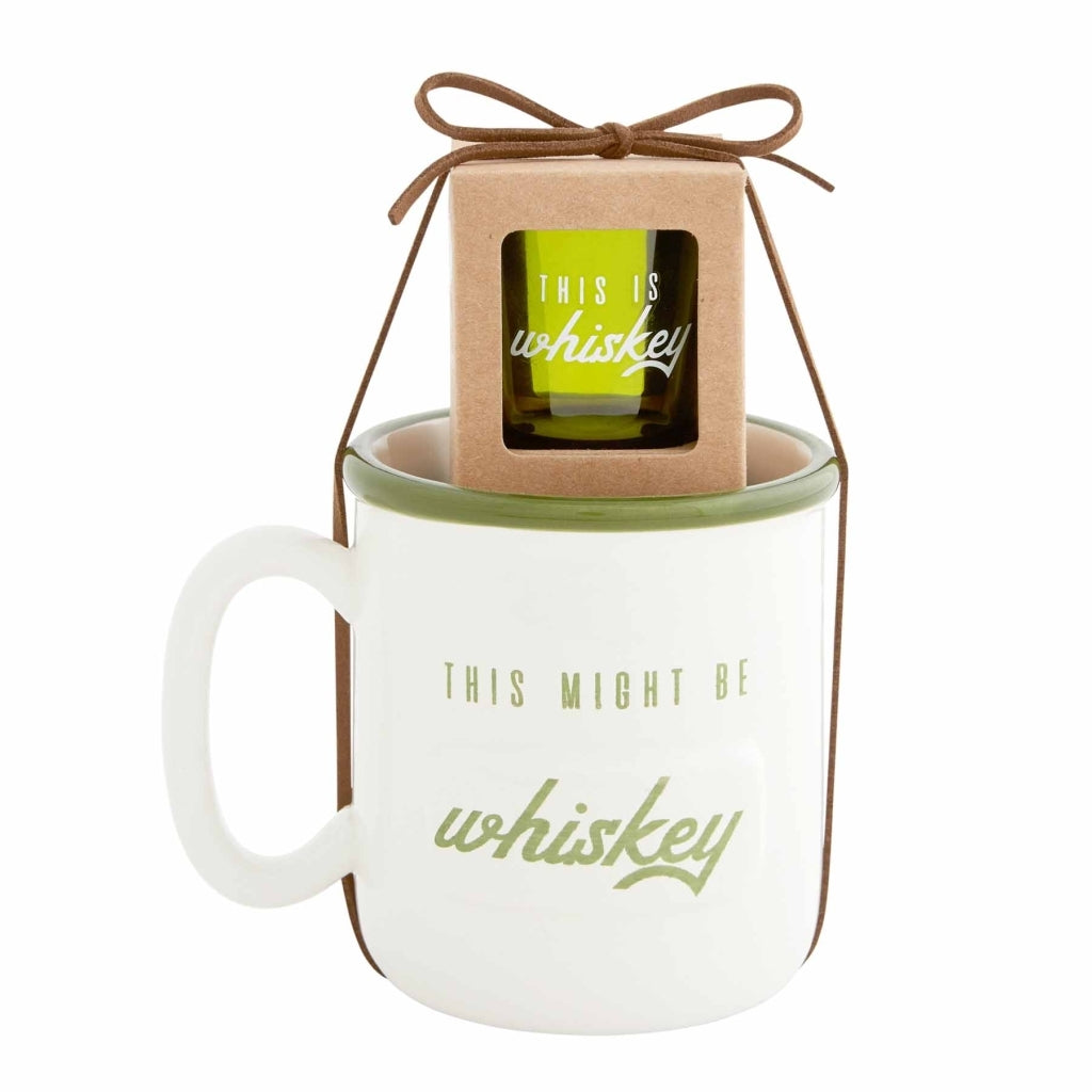 Mudpie Men's Mug and Shot Glass Set