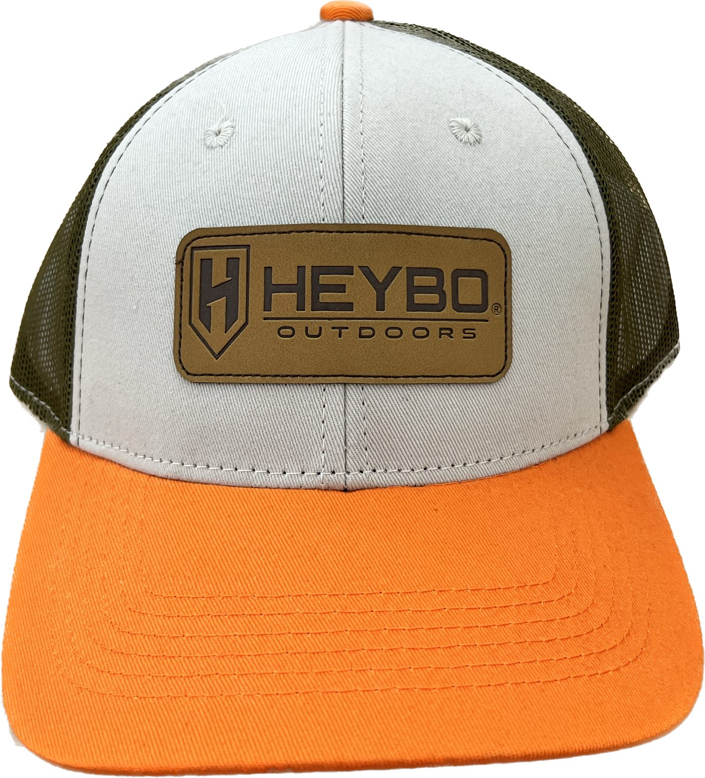 Heybo Tri-Color Woven Patch Meshback Hat