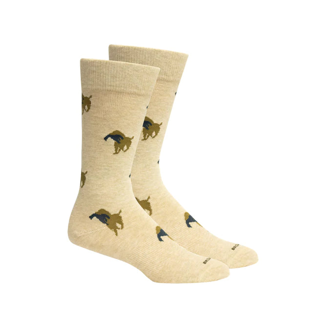 Brown Dog Church Socks- Oatmeal