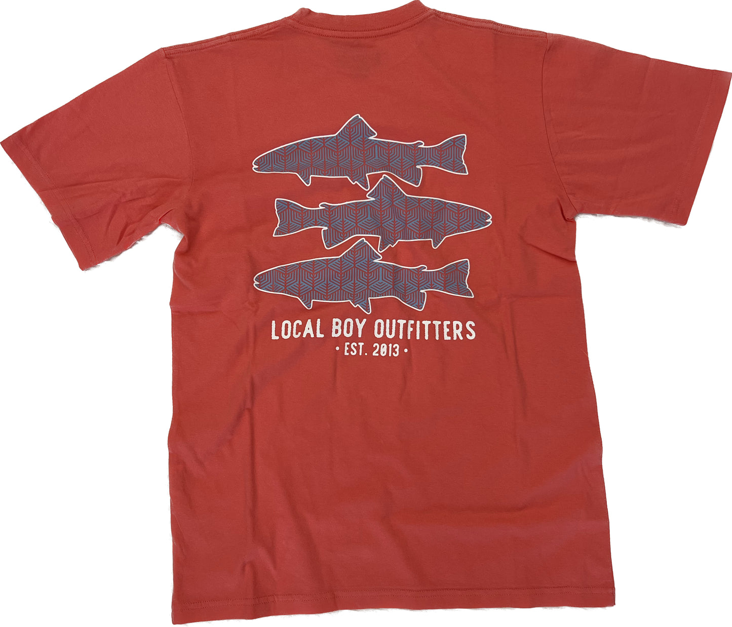 Local Boy GEO Fish S/S T Shirt Coral