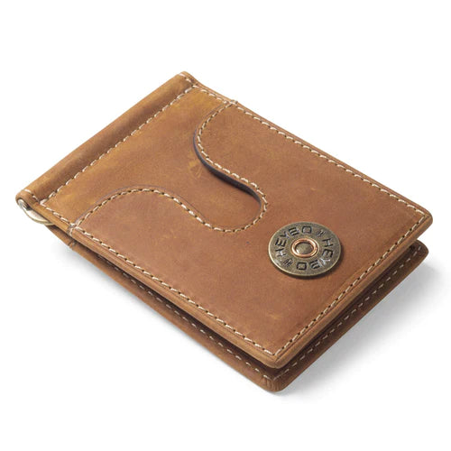 Heybo Leather Money Clip- Brown