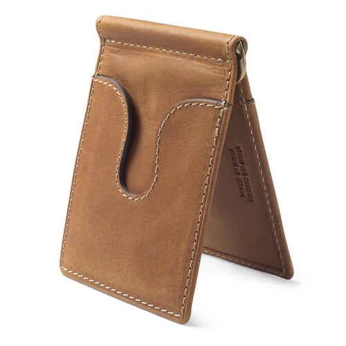 Heybo Leather Money Clip- Brown
