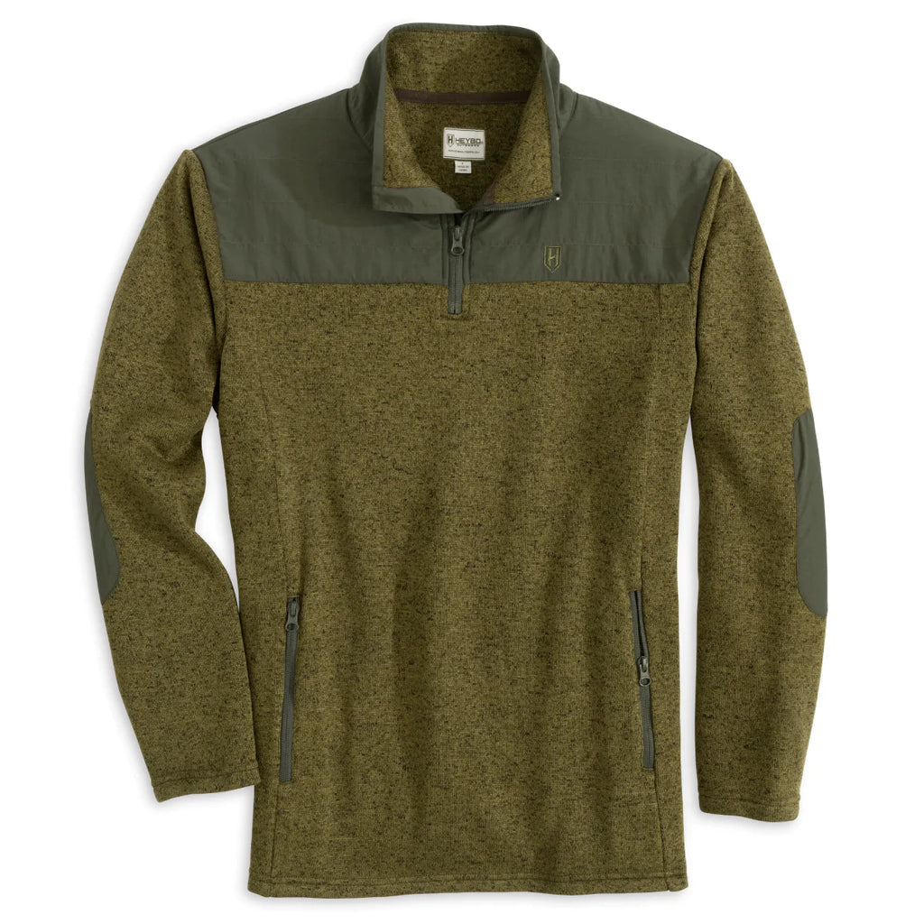 Heybo Hybrid Quarter Zip - Olive