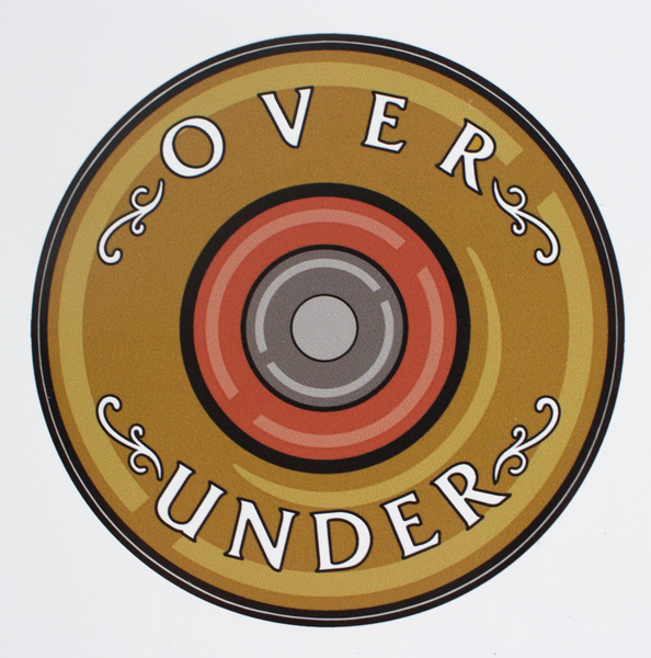Over Under Logo Stickers